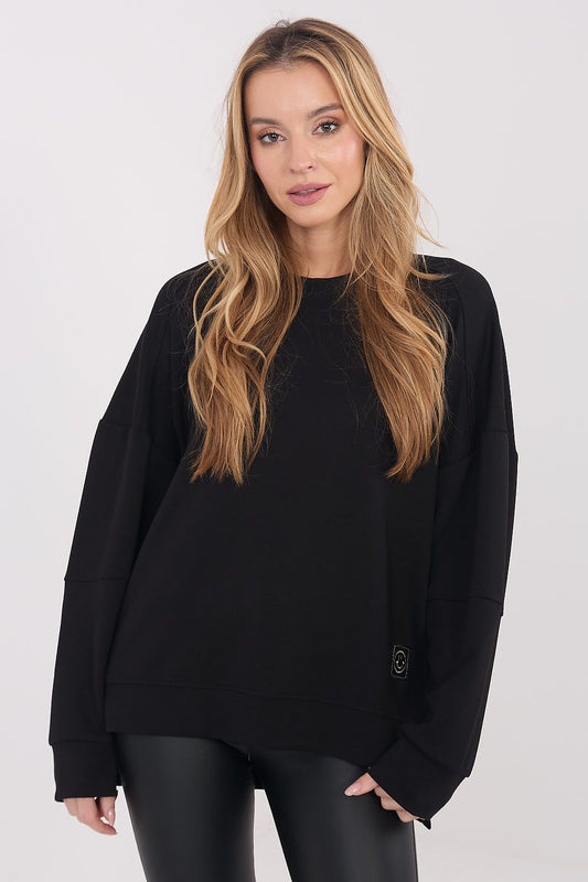   Bluza Damska Model RV-BL-A1063.96 Black - Rue Paris 