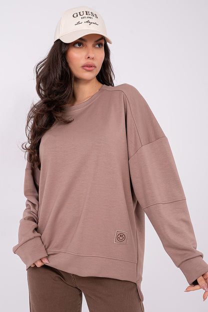   Bluza Damska Model RV-BL-A1063.96 Dark Beige - Rue Paris 