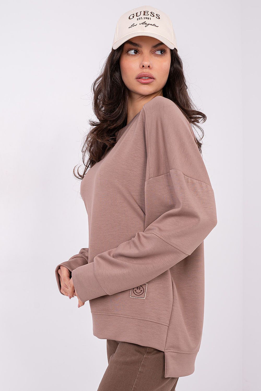   Bluza Damska Model RV-BL-A1063.96 Dark Beige - Rue Paris 