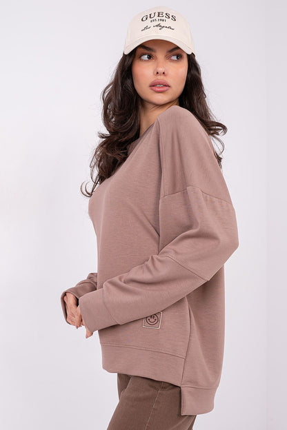   Bluza Damska Model RV-BL-A1063.96 Dark Beige - Rue Paris 
