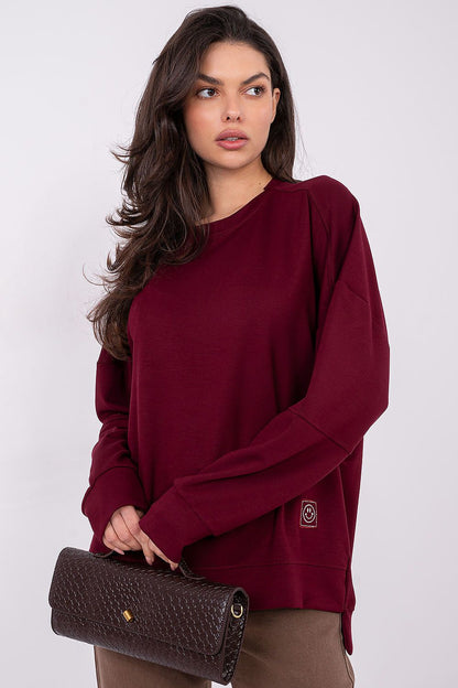   Bluza Damska Model RV-BL-A1063.96 Bordo - Rue Paris 