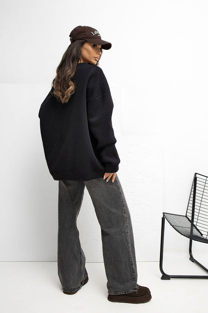   Bluza Damska Model RV-BL-A1038.01P Black - Rue Paris 