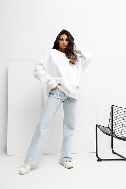   Bluza Damska Model RV-BL-A1038.01P Ecru - Rue Paris 