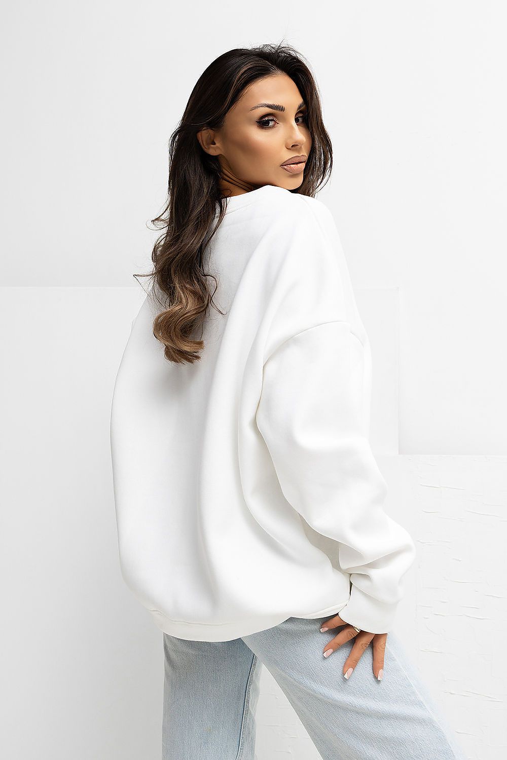   Bluza Damska Model RV-BL-A1038.01P Ecru - Rue Paris 
