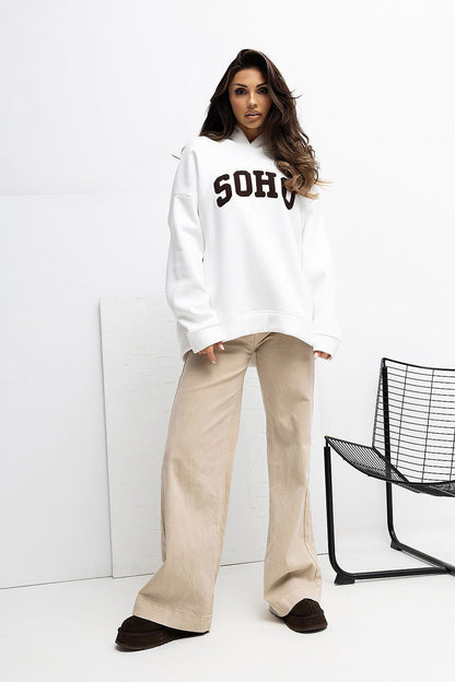   Bluza Damska Model RV-BL-A1043.17 Ecru - Rue Paris 