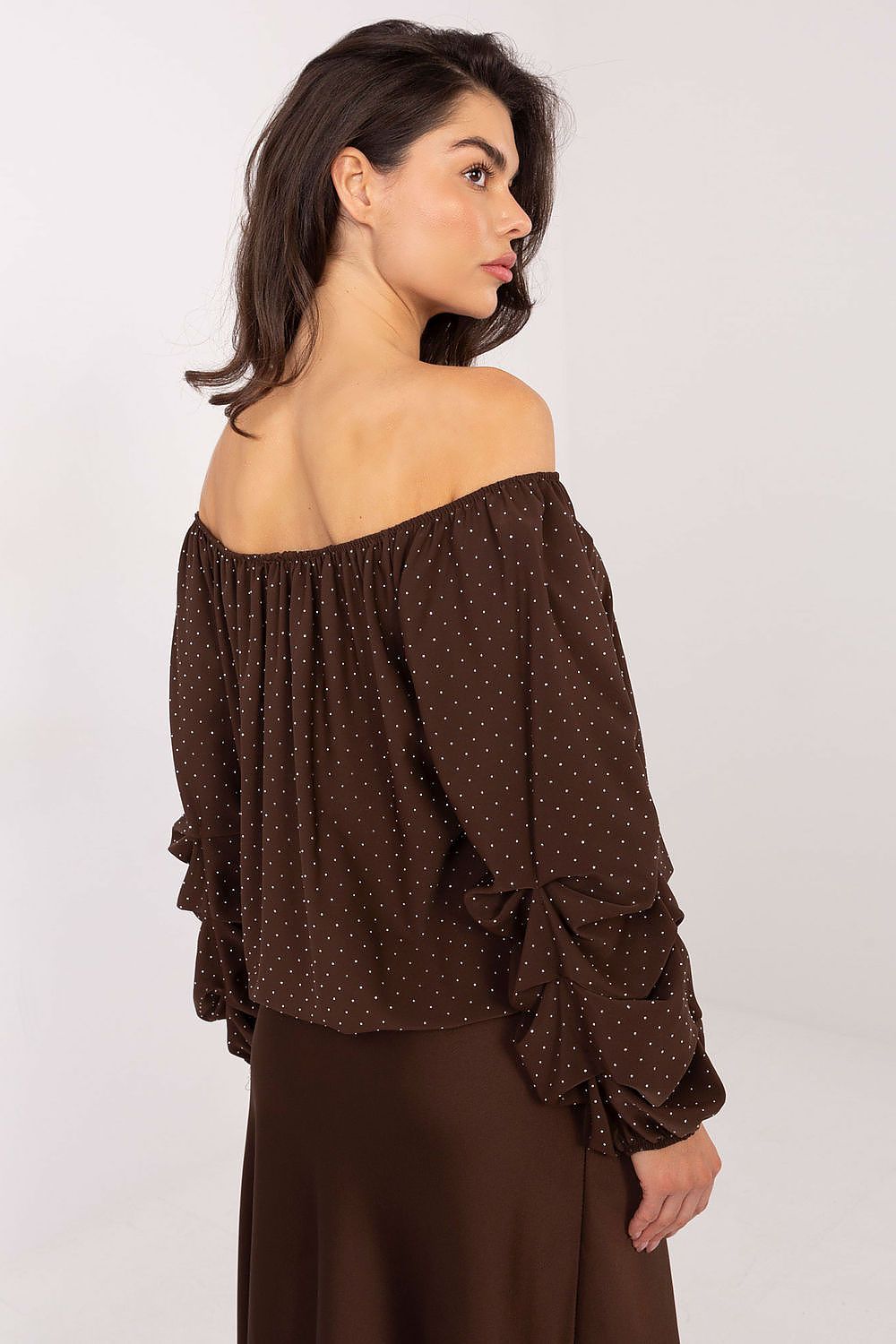   Bluzka Model MI-BZ-61572.27P Brown - Italy Moda 