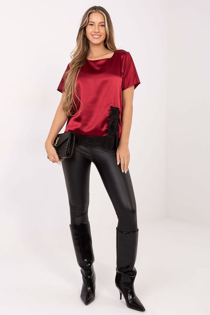   Bluzka Model MI-BZ-3297.28 Bordo - Italy Moda 