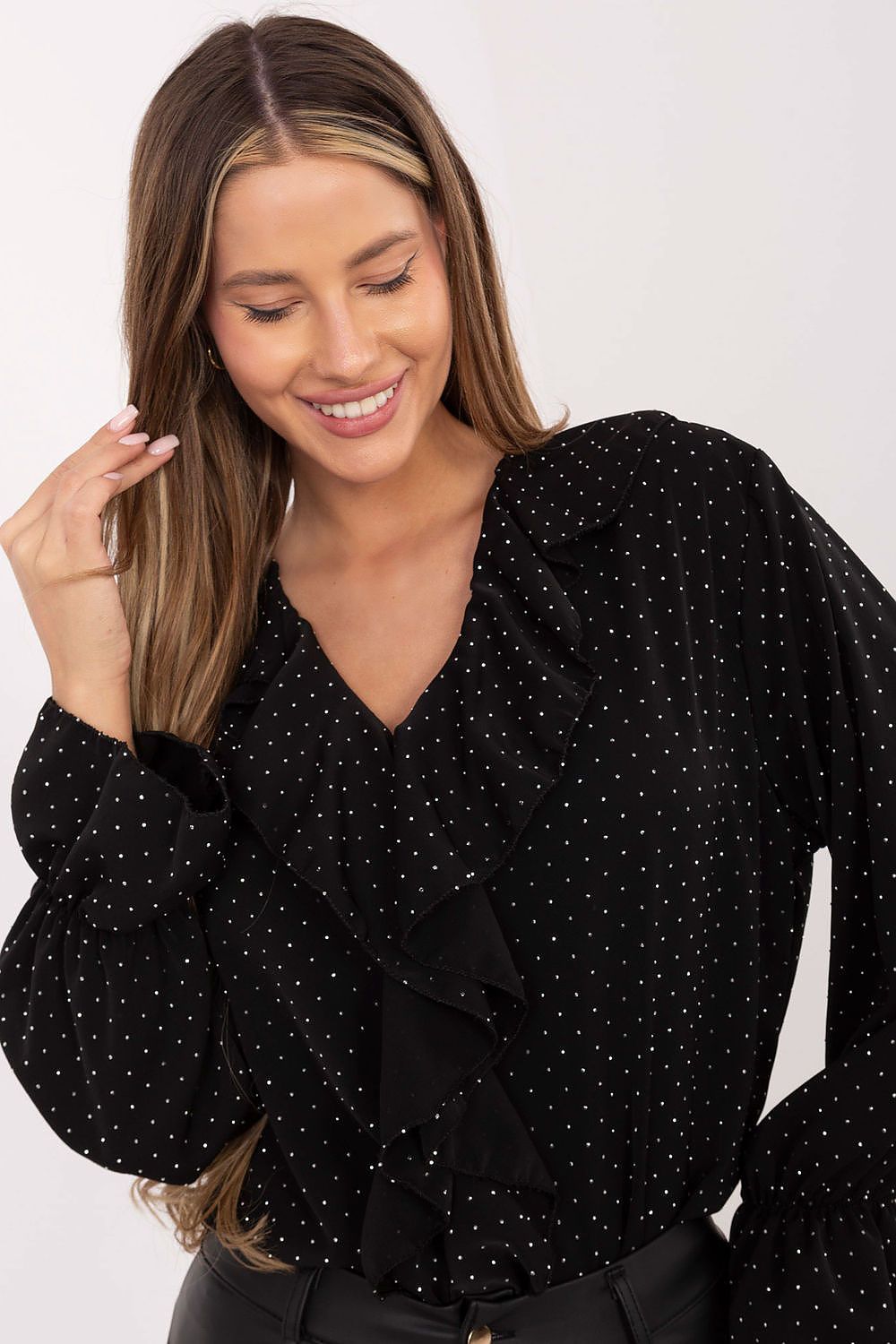   Bluzka Model MI-BZ-92353.33 Black - Italy Moda 