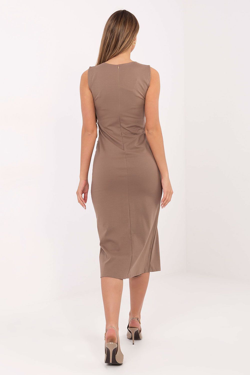  Sukienka Model IT-SK-21891.61 Dark Beige - Italy Moda 