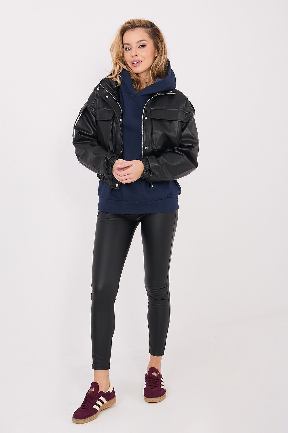   Bluza Damska Model WT-BL-A1457.45 Navy - Factory Price 