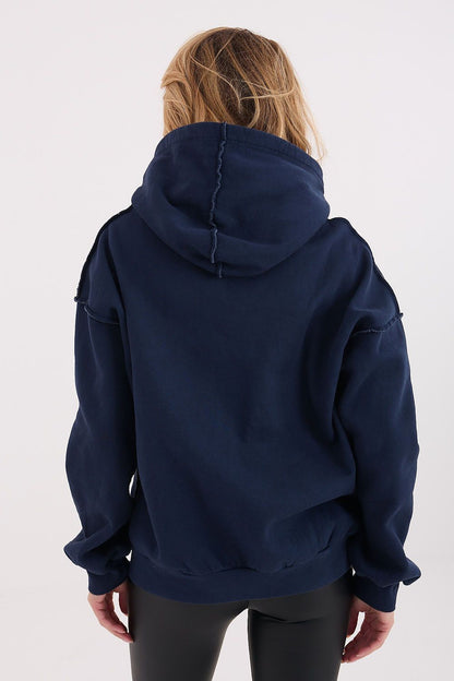   Bluza Damska Model WT-BL-A1457.45 Navy - Factory Price 