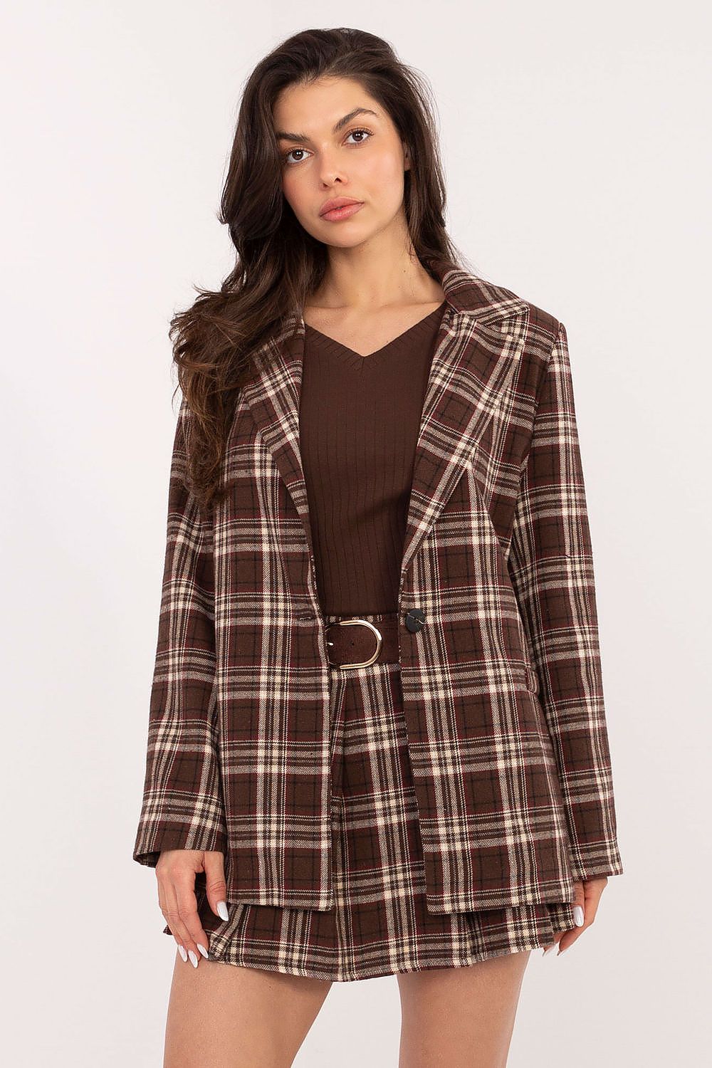  Marynarka Model IT-MA-25850.63 Brown - Italy Moda 