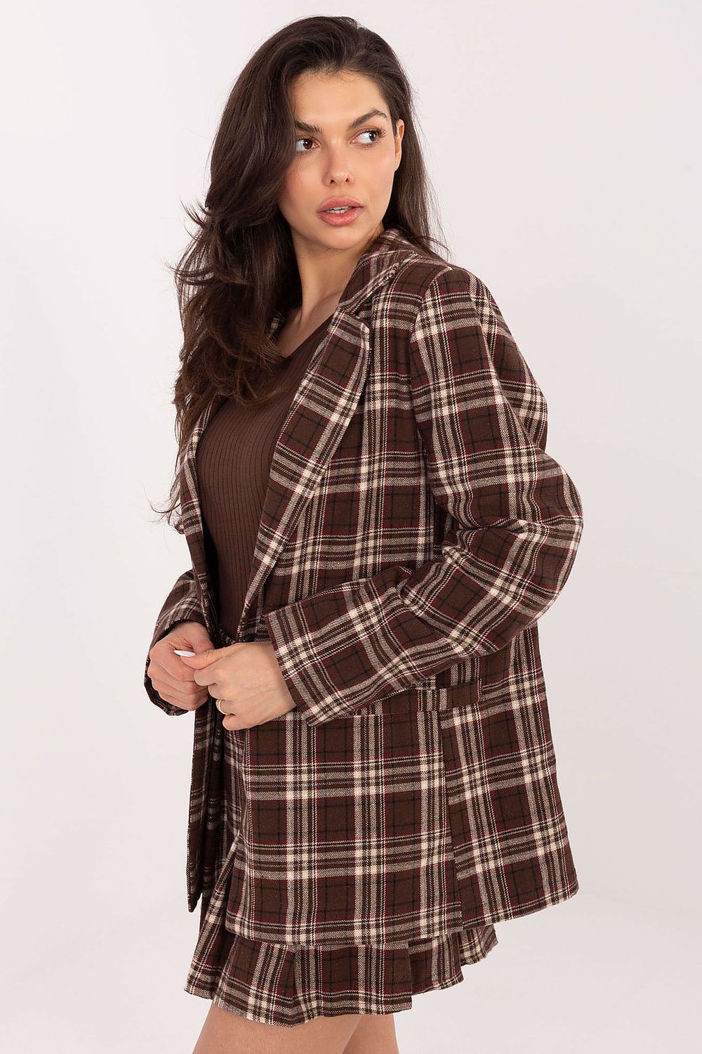   Marynarka Model IT-MA-25850.63 Brown - Italy Moda 