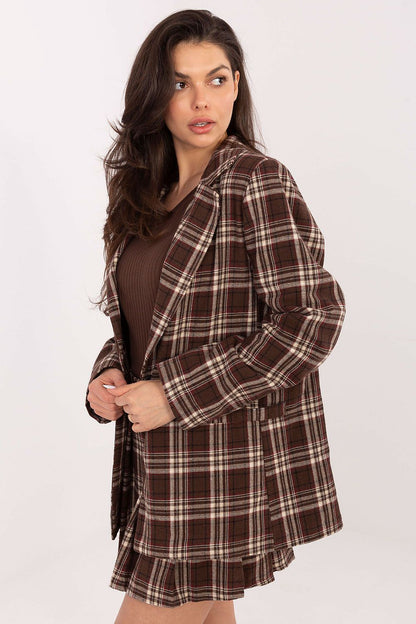   Marynarka Model IT-MA-25850.63 Brown - Italy Moda 