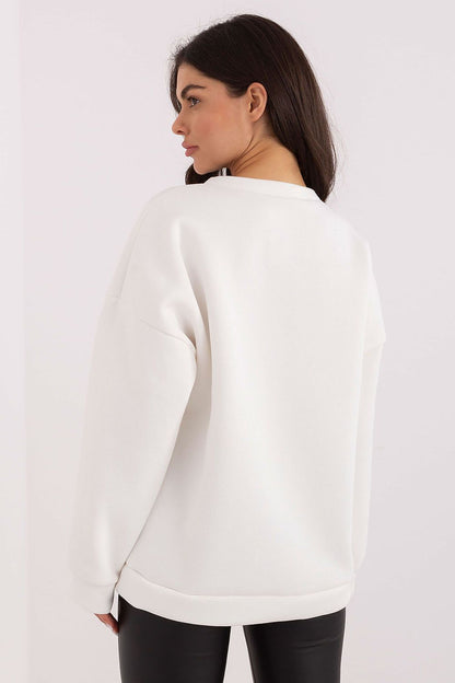   Bluza Damska Model MI-BL-4216-1.82 Ecru - Italy Moda 