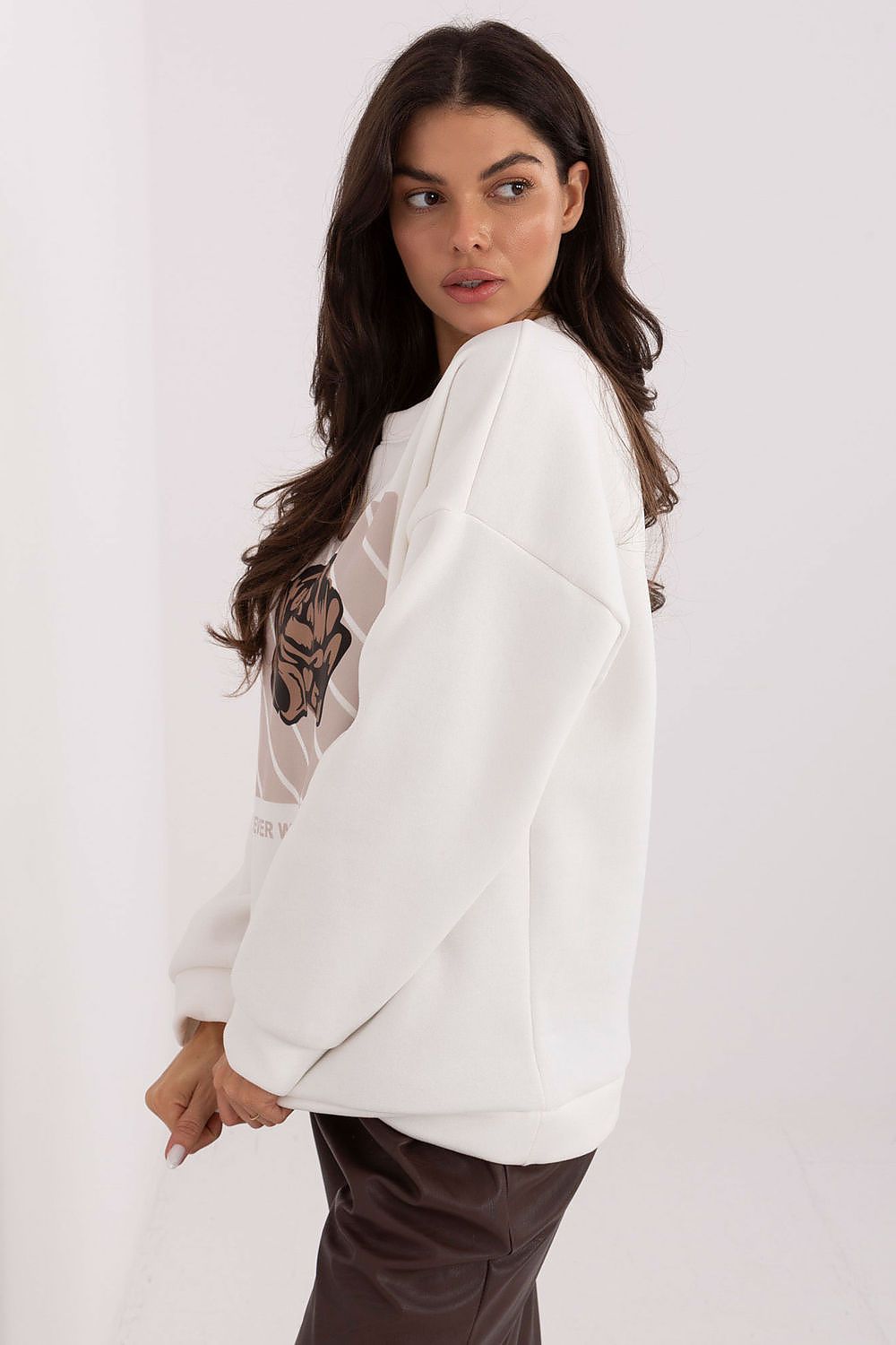   Bluza Damska Model MI-BL-4216.15 Ecru - Italy Moda 
