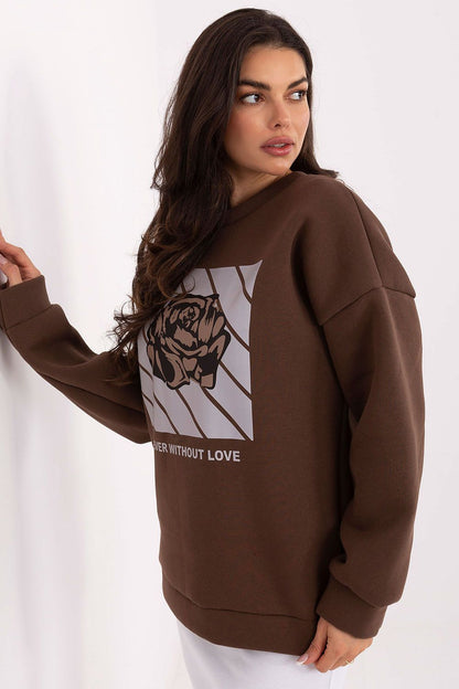   Bluza Damska Model MI-BL-4216.15 Brown - Italy Moda 