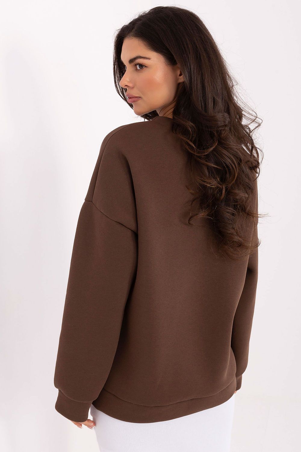   Bluza Damska Model MI-BL-4216.15 Brown - Italy Moda 