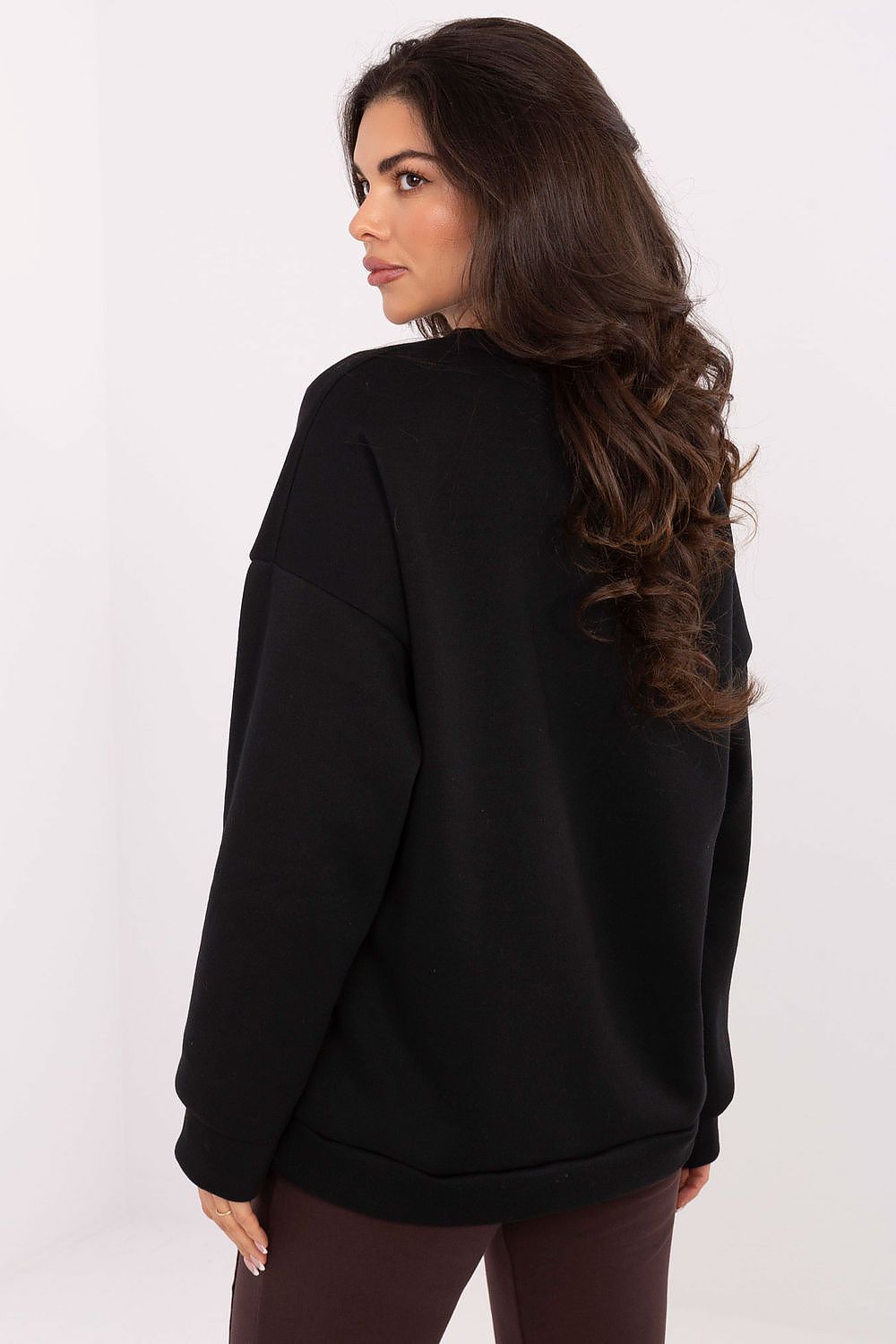   Bluza Damska Model MI-BL-4216.15 Black - Italy Moda 
