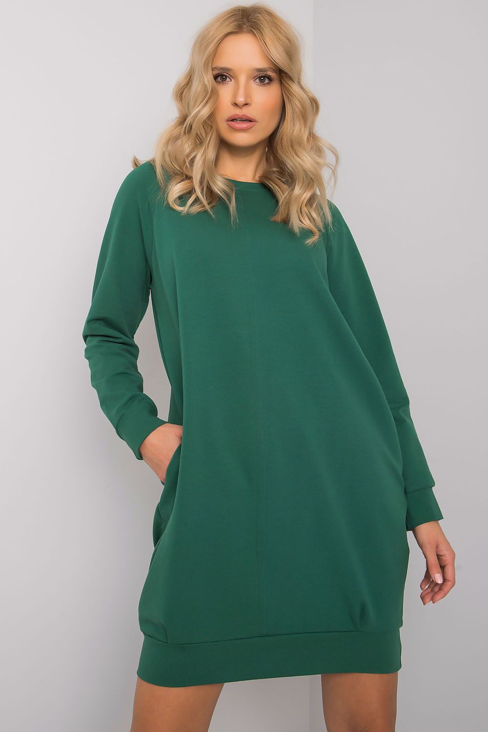  Sukienka Model RV-TU-5184.93P Dark Green - BFG 