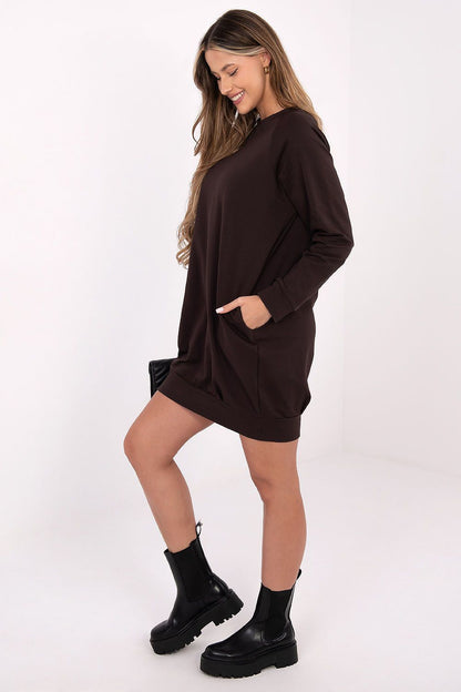  Sukienka Model RV-TU-5184.93P Dark Brown - BFG 