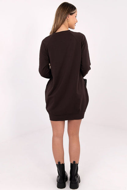  Sukienka Model RV-TU-5184.93P Dark Brown - BFG 