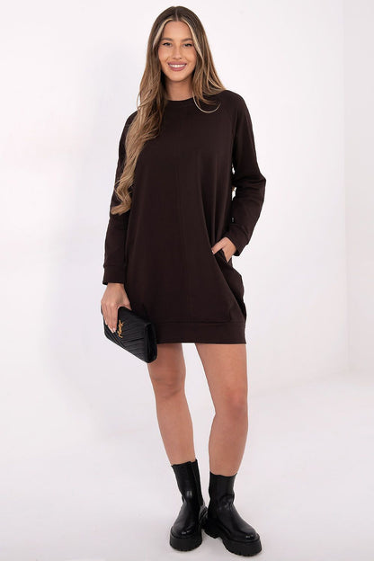  Sukienka Model RV-TU-5184.93P Dark Brown - BFG 
