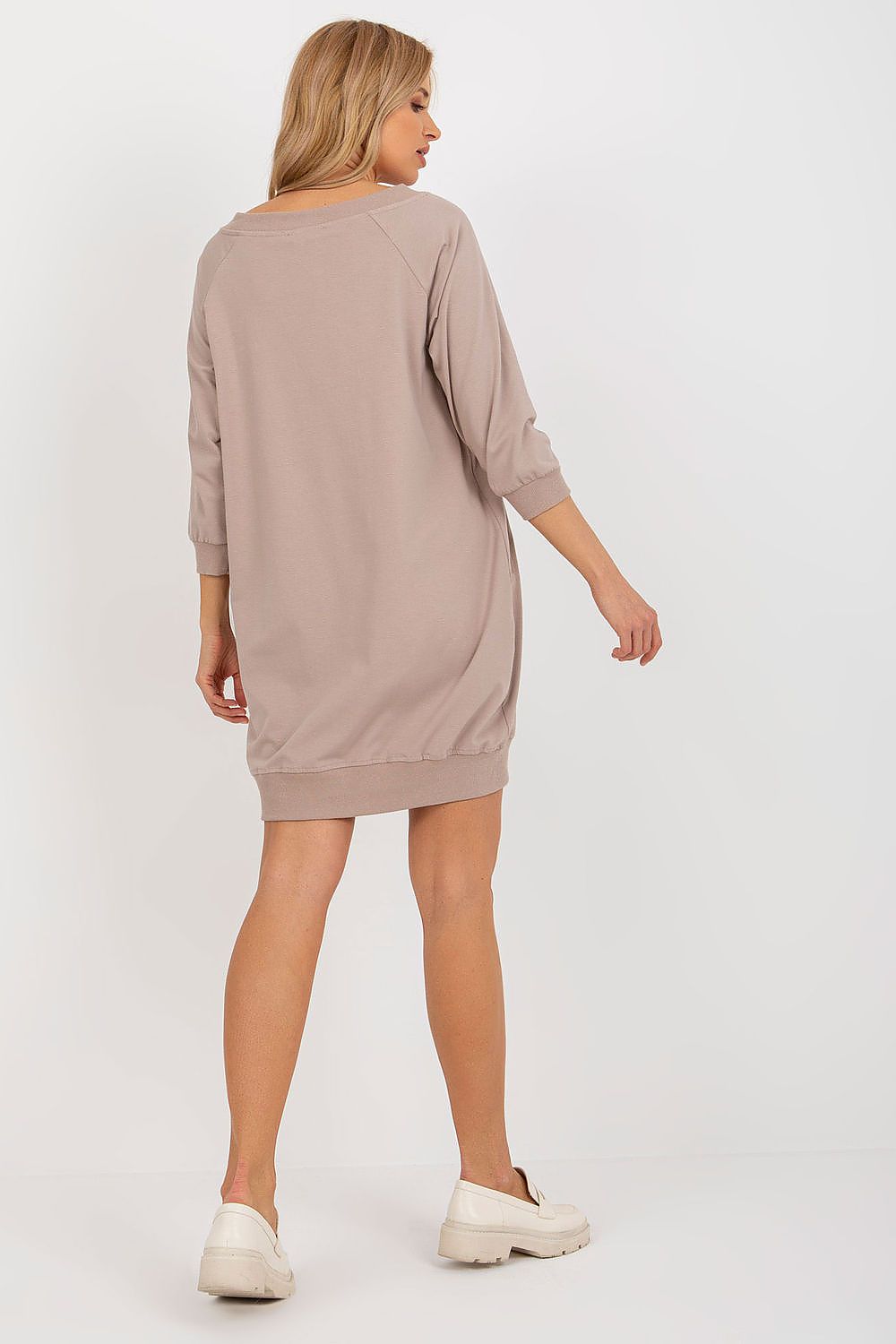  Sukienka Model RV-SK-7203.35P Dark Beige - BFG 