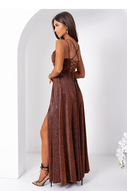  Sukienka Model Valeria Lux 001171. Czekolada - With You 