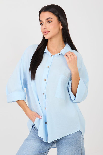   Koszula Damska Model IT-KS-6704.25 Light Blue - Factory Price 