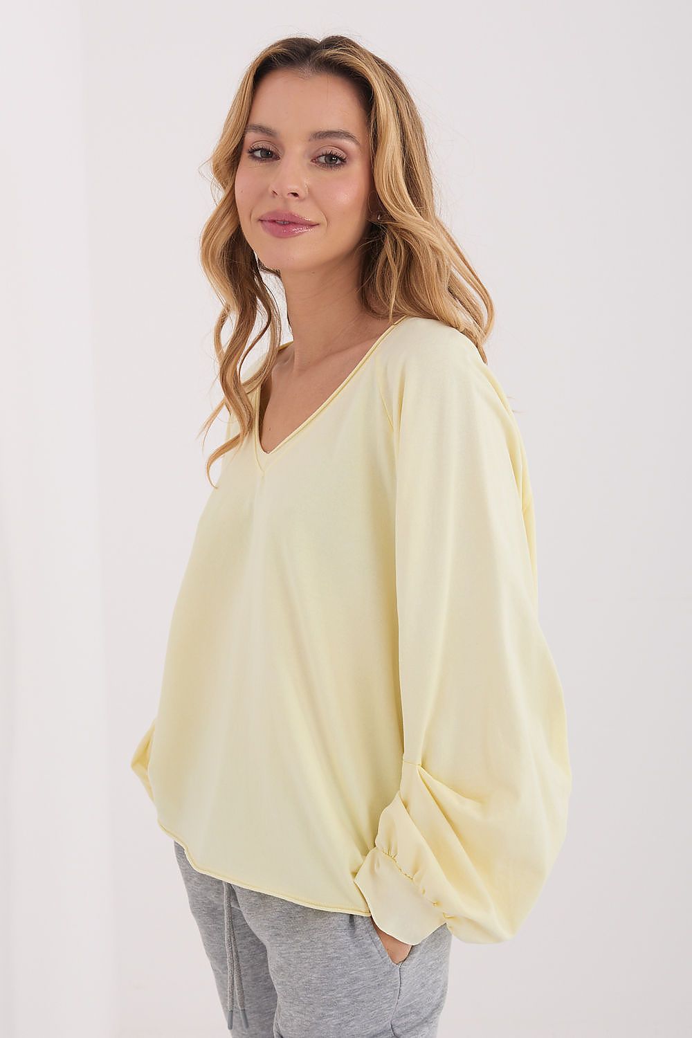   Bluzka Model IT-BZ-6465-1.65 Light Yellow - Factory Price 
