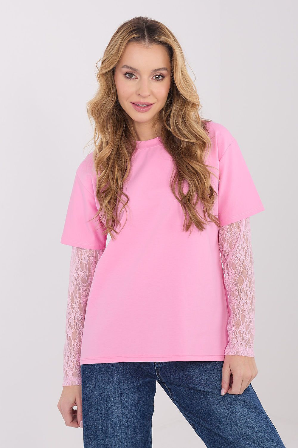   Bluzka Model MI-BZ-4227.61 Pink - Italy Moda 