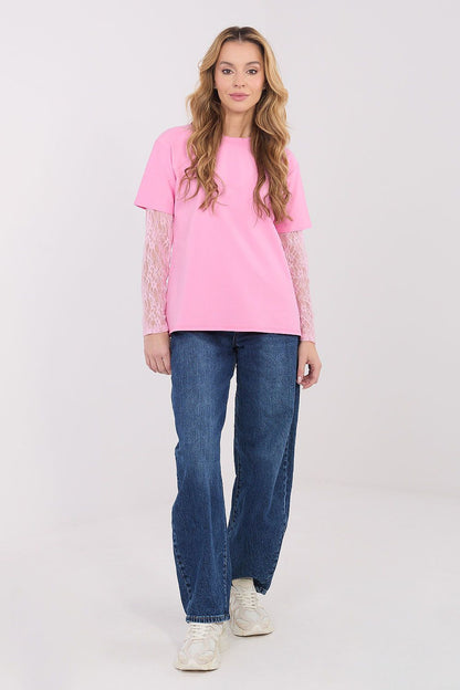   Bluzka Model MI-BZ-4227.61 Pink - Italy Moda 