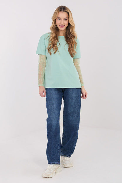   Bluzka Model MI-BZ-4227.61 Pistacja - Italy Moda 