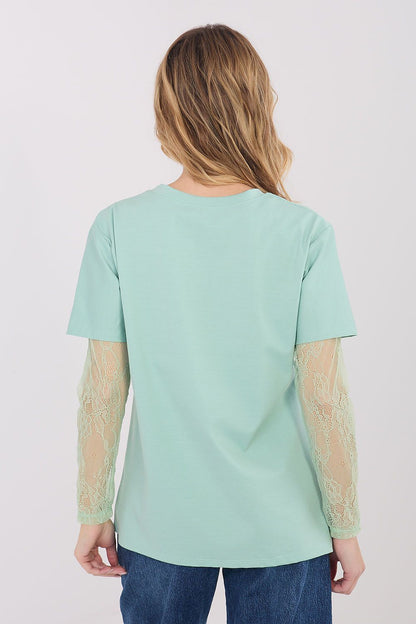   Bluzka Model MI-BZ-4227.61 Pistacja - Italy Moda 