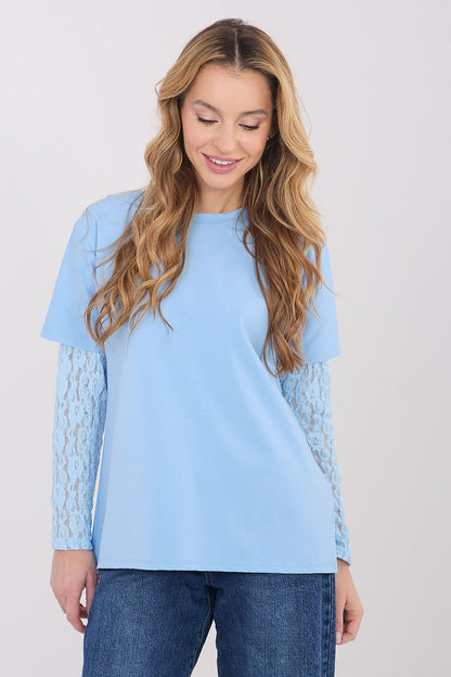   Bluzka Model MI-BZ-4227.61 Light Blue - Italy Moda 
