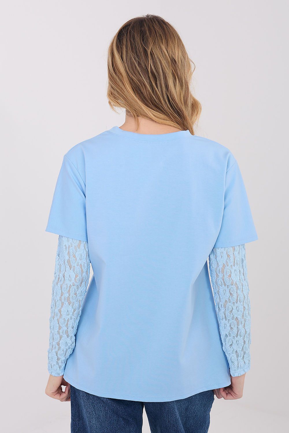   Bluzka Model MI-BZ-4227.61 Light Blue - Italy Moda 