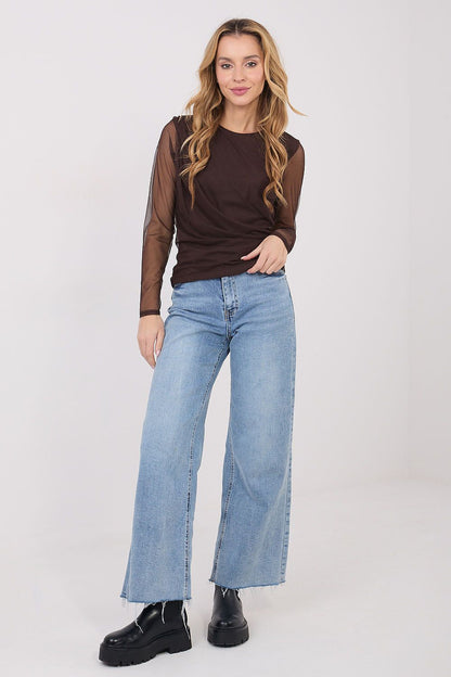   Bluzka Model IT-BZ-21915.57 Dark Brown - Italy Moda 