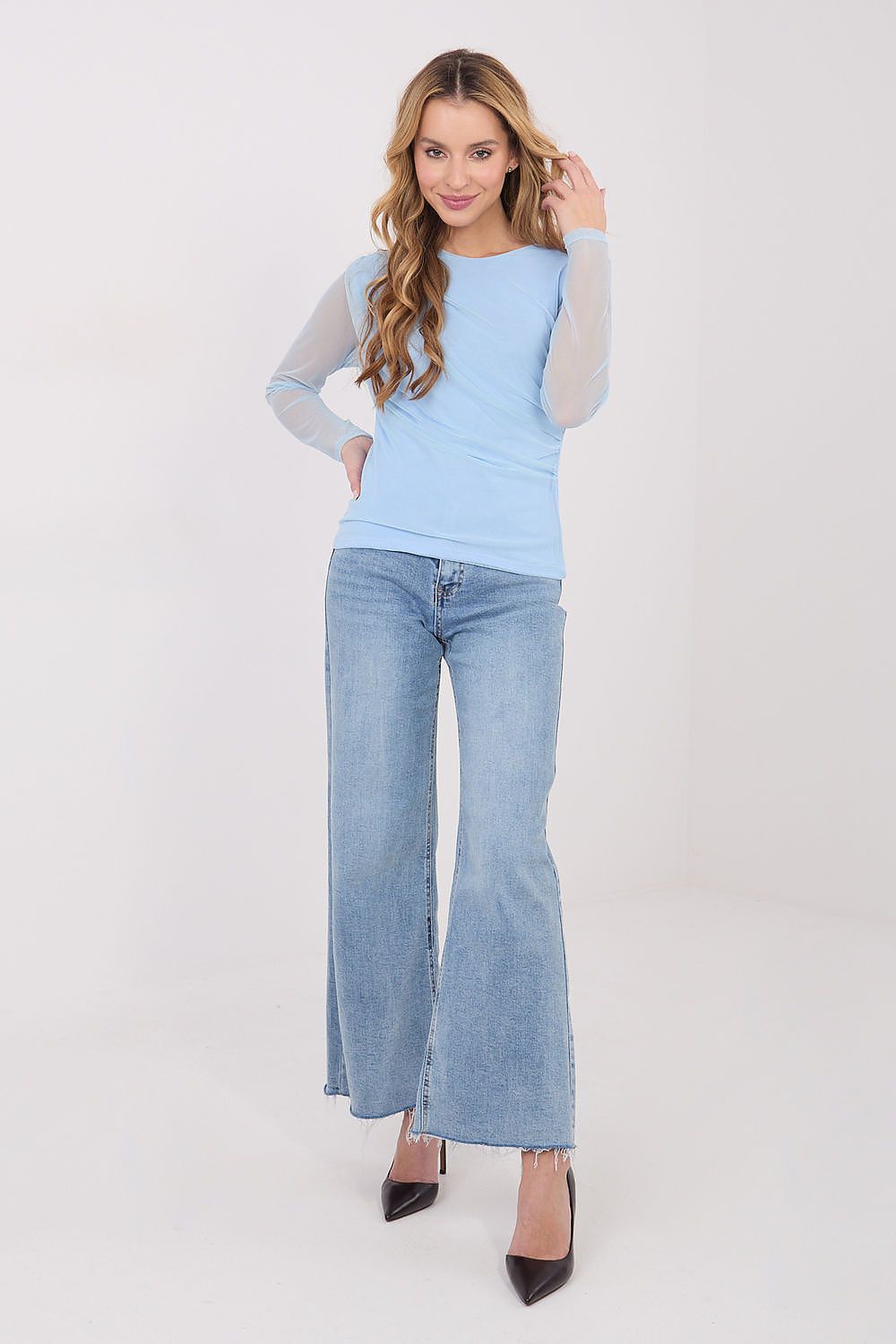   Bluzka Model IT-BZ-21915.57 Light Blue - Italy Moda 