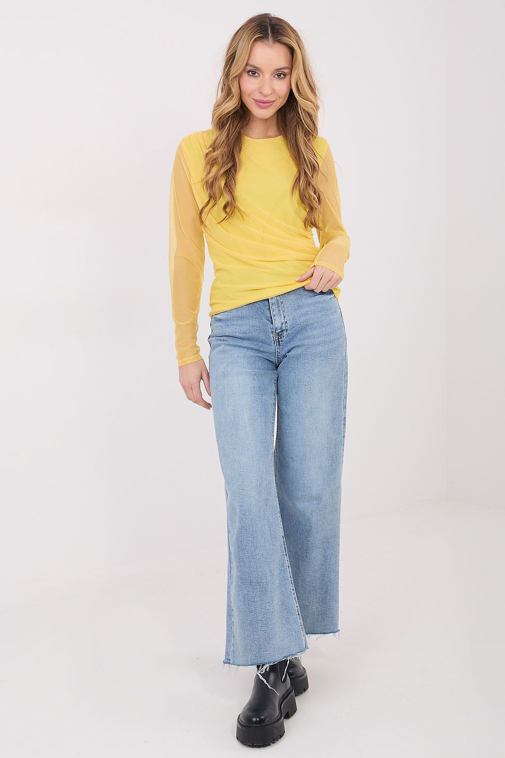   Bluzka Model IT-BZ-21915.58 Yellow - Italy Moda 
