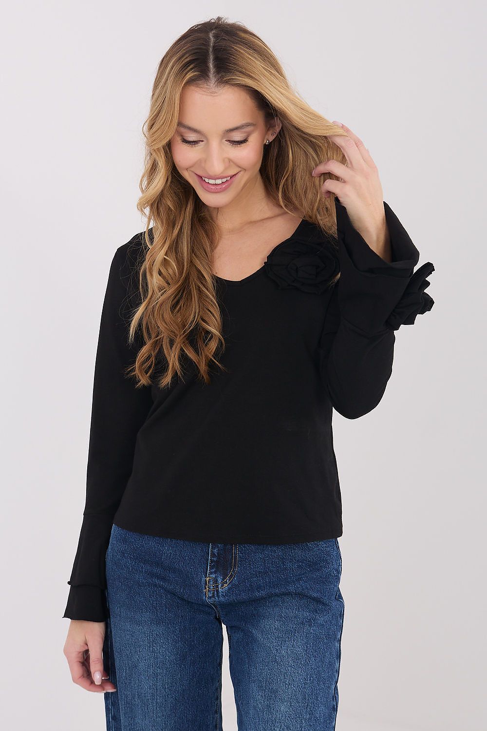   Bluzka Model IT-BZ-22139.55 Black - Italy Moda 