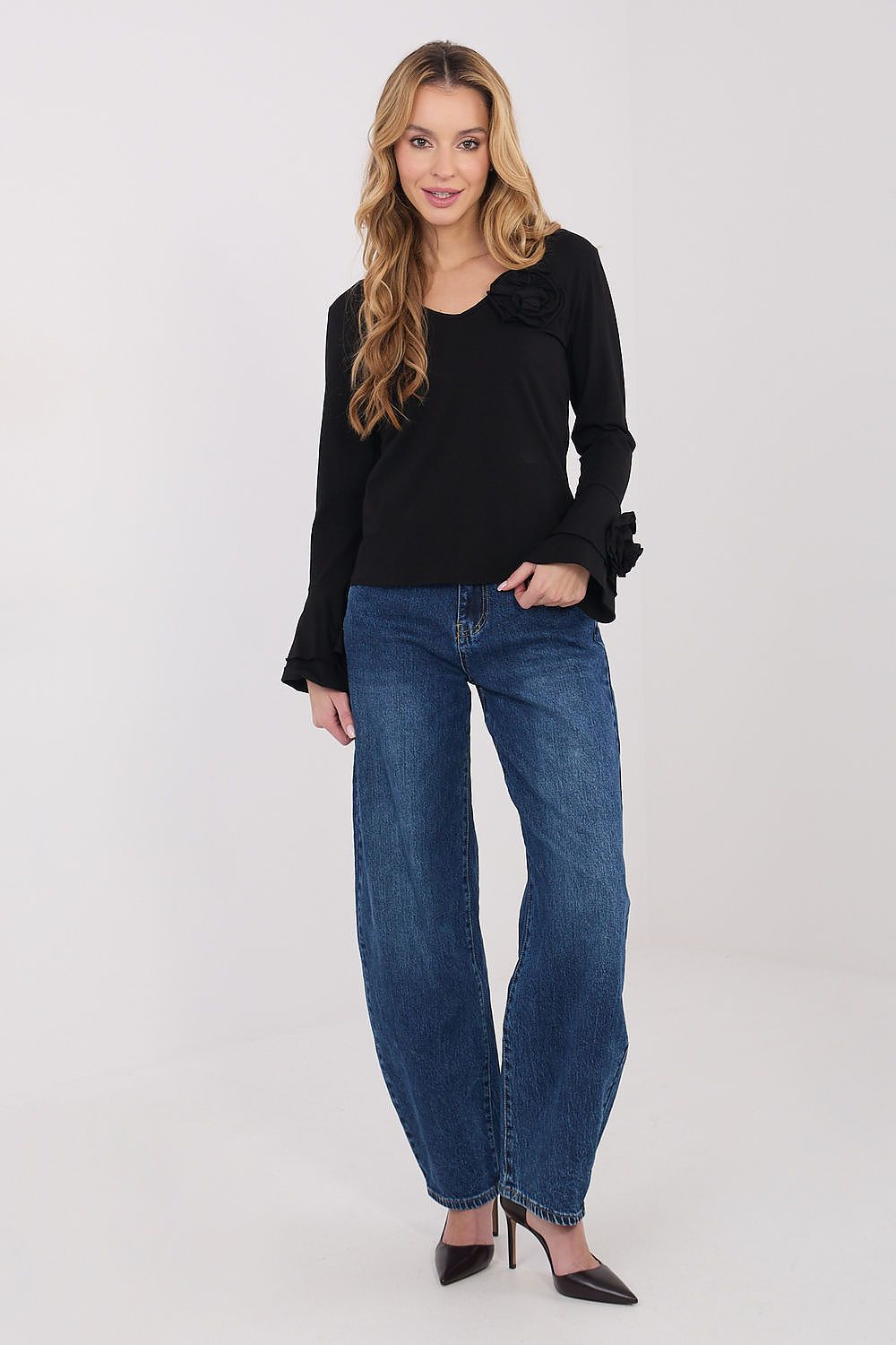   Bluzka Model IT-BZ-22139.55 Black - Italy Moda 