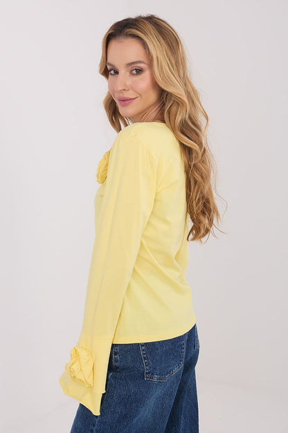   Bluzka Model IT-BZ-22139.96 Light Yellow - Italy Moda 