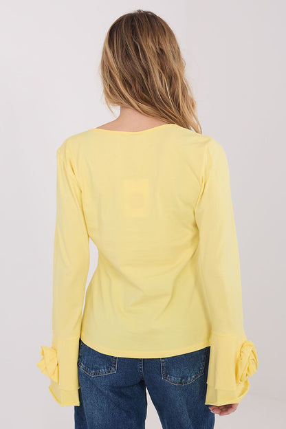   Bluzka Model IT-BZ-22139.96 Light Yellow - Italy Moda 