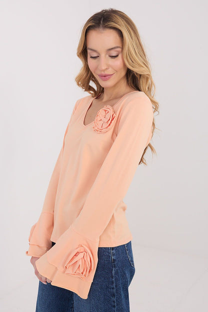   Bluzka Model IT-BZ-22139.96 Light Orange - Italy Moda 