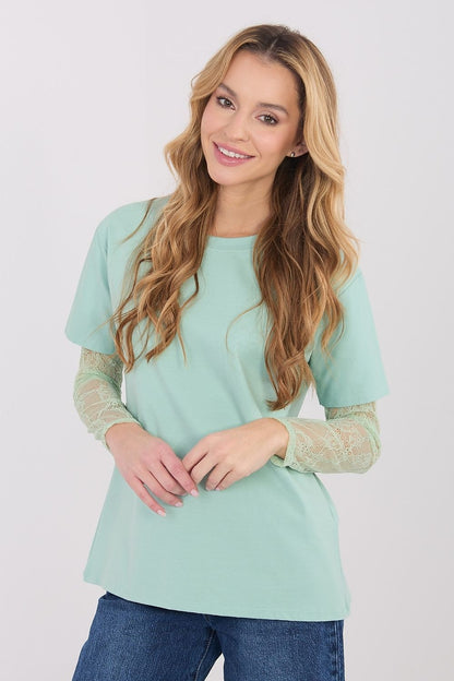   Bluzka Model MI-BZ-4227.61 Pistacja - Italy Moda 