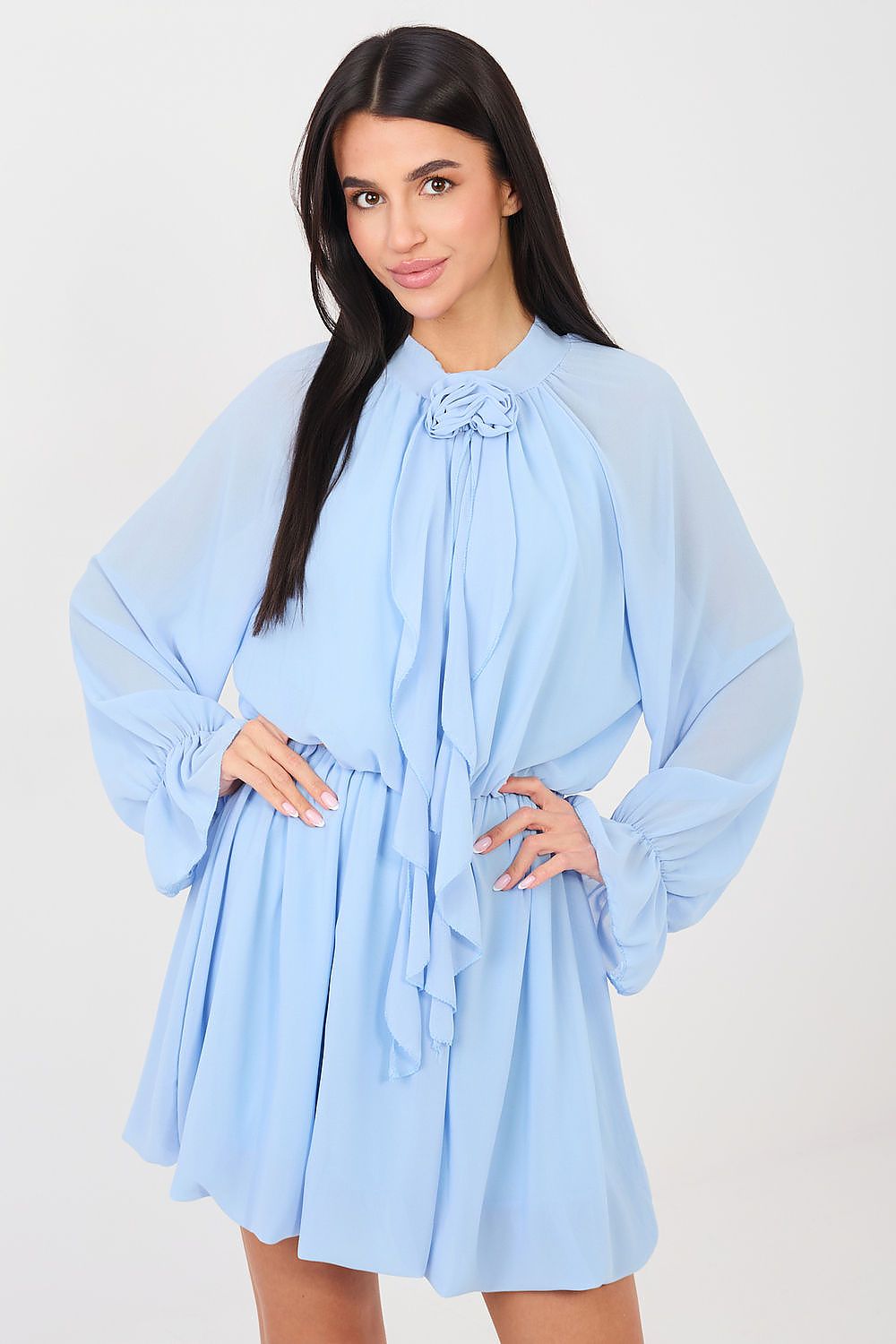   Sukienka Model MI-SK-A1554.67 Light Blue - Rue Paris 