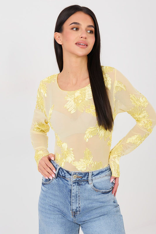   Bluzka Model IT-BZ-22125.60 Light Yellow - Italy Moda 