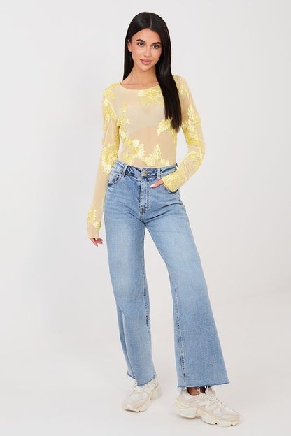   Bluzka Model IT-BZ-22125.60 Light Yellow - Italy Moda 