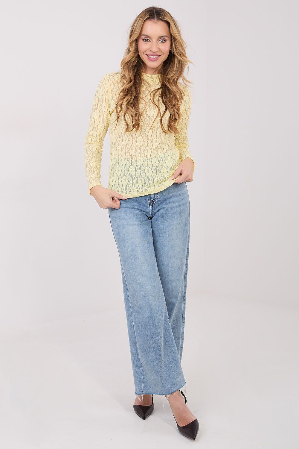   Bluzka Model IT-BZ-9962.98 Light Yellow - Italy Moda 